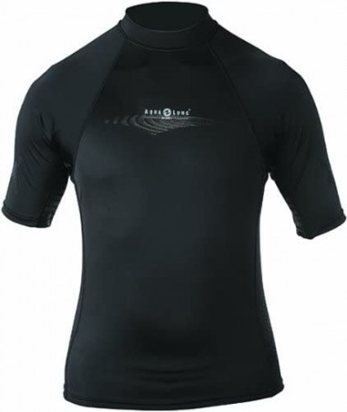 Rash Guards Aqualung Lycra Skin Wetsuit Rash Guard- Short Sleeve- Men's - MD - CR1198GK3ZV $52.33