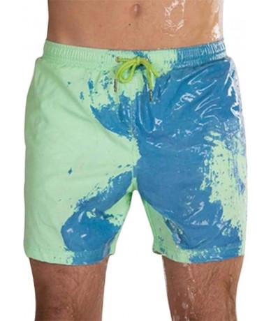 Board Shorts Men's Quick Dry Swim Trunks- Board Shorts- Magical Change Color Beach Shorts Men Swimming Trunks Swimwear Quick ...