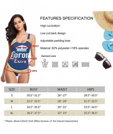 One-Pieces Women's C-Orona High Cut Low Back One Piece Swimwear Bathing Suits - C-orona11 - C9190SAD88Q $51.04