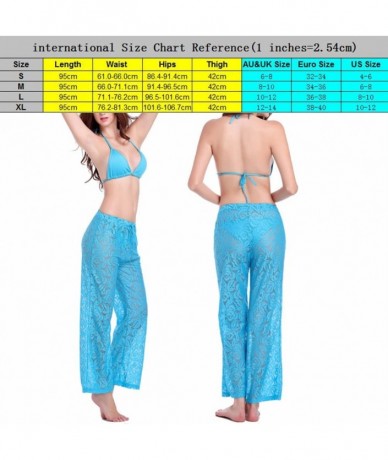 Board Shorts Fashion Women Hollow Crochet Lace Pants Summer Casual Beach Trousers - White - CB184T535TE $34.82