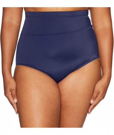 Bottoms Plus Size Bikini Bottom - Navy Ultra High - CM18990M7X6 $19.41