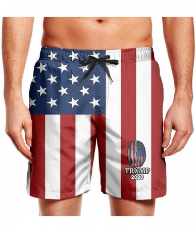 Trunks Trump 2020 Beachwear Shorts Vacation Swimming Trunks for Men - Trump 2020-100 - CC196REUZ3Y $62.36