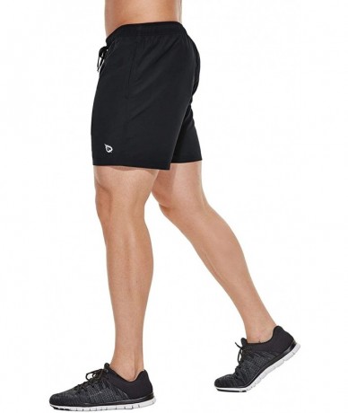 Briefs Mens' Athletic Swim Jammers Quick Dry Compression Square Leg Swim Brief Swimsuit - Black-1 - CZ18N7N95Q3 $30.05