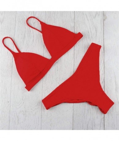 One-Pieces Women's Swimsuits One Piece Tummy Control Front Cross Backless Swimsuit Funny Bathing Suit Monokini Swimwear B red...