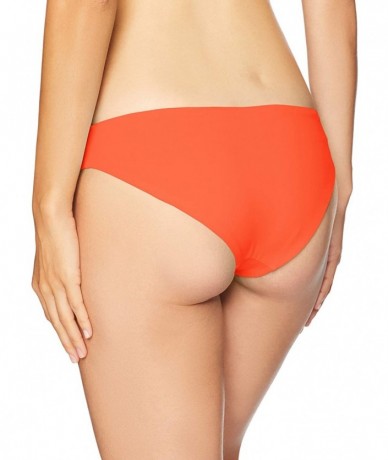 Tankinis Women's Sublime Reversible Signature Cut Bikini Bottom Swimsuit - Coral Reef Orange/Botanical Floral - CR18Y329AZC $...