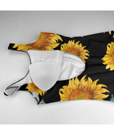 Racing Women's Sunflower One Piece Swimsuits-Women Athletic Training Swimsuits Swimwear Bathing Suits - CN193EAZQZ5 $36.98