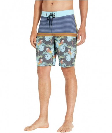 Board Shorts Men's 18" Phantom Sierra Boardshorts - Obsidian - CG18X5NGKKM $76.34