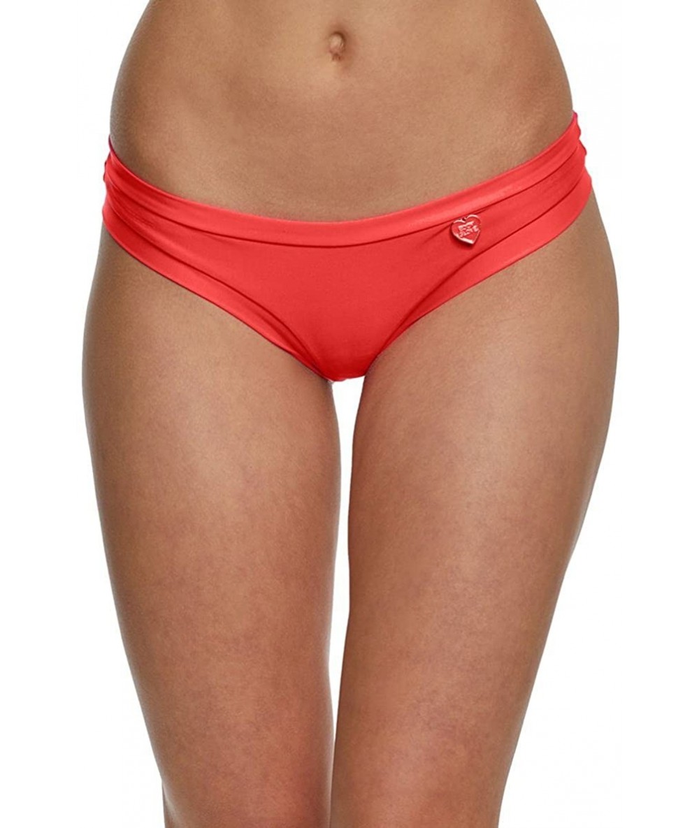 Bottoms Women's Smoothies Audrey Solid Low Rise Bikini Bottom Swimsuit - Vivo - CJ186W7RGAY $57.71