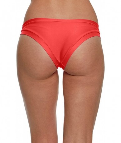 Bottoms Women's Smoothies Audrey Solid Low Rise Bikini Bottom Swimsuit - Vivo - CJ186W7RGAY $57.71