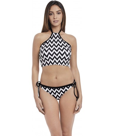 Tops Womens Making Waves Underwire Croptini - Black - CI1888O875R $46.57