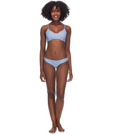 Sets Junior's Urbania Alani Halter Bikini Top - Wild Denim - CD18HW29IQY $61.13