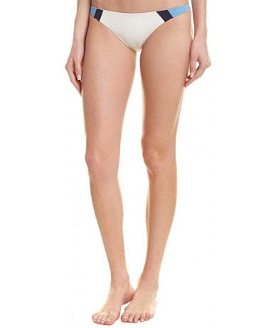 Bottoms Women's Johnny Classic Bikini Bottoms - Cream/Midnight/Ocean - CO18HI994ND $84.51