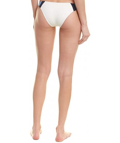 Bottoms Women's Johnny Classic Bikini Bottoms - Cream/Midnight/Ocean - CO18HI994ND $84.51