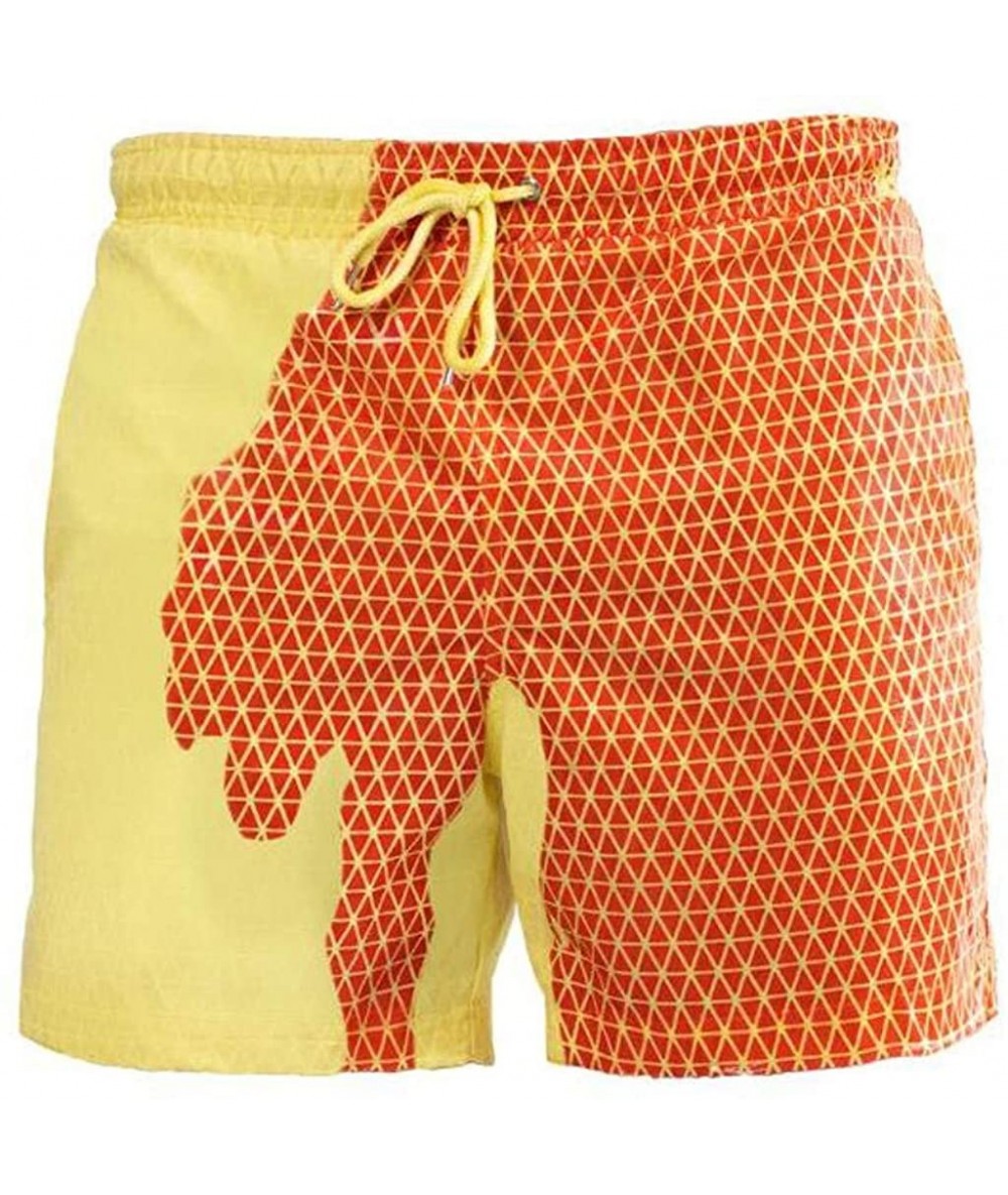 Board Shorts Mens Swim Trunks- Swimwear Bathing Suits Shorts Temperature Sensitive Color Changing Beach Pants Shorts Soft - [...