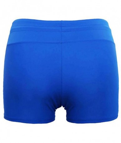 Bottoms Women Sports Summer Swimsuit Tankini Bottom Slit Swim Beach Board Shorts Plus Size S-3XL - Blue - CN18D2K24ZZ $30.48