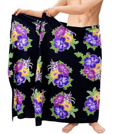 Cover-Ups Men's Loungewear Sarong Swimwear Cover Up Summer Beach Wrap Vacation - Autumn Violet_t903 - CF12C77YNA7 $30.99