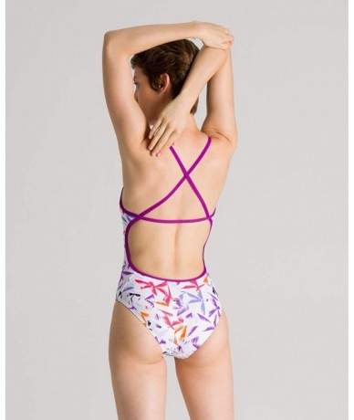 Racing Womens Print Accelerate Back - Multicolor Palms Provenza - CA18WYA9O67 $41.99