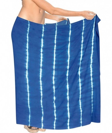 Cover-Ups Women's Swimsuit Cover Up Sarong Swimwear Skirt Cover-Up Wrap 78''X39 - Blue_z67 - C9193H4RR8Z $19.53