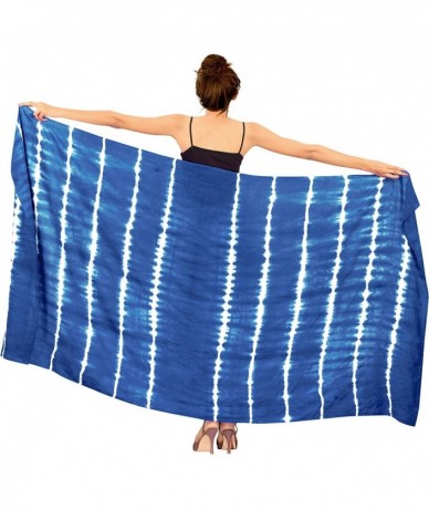 Cover-Ups Women's Swimsuit Cover Up Sarong Swimwear Skirt Cover-Up Wrap 78''X39 - Blue_z67 - C9193H4RR8Z $19.53