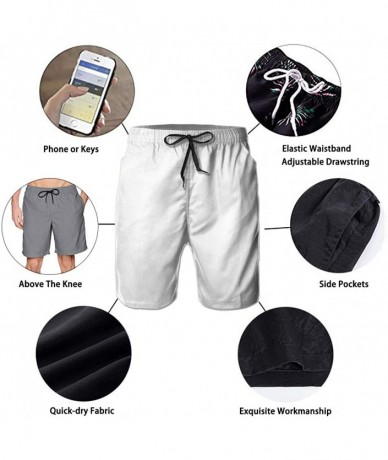 Trunks Casual Men Beach Shorts Swim Trunks Quick Dry Half Pants - Fishing Graphic - Fishing Graphic - CF18UW42Y39 $47.60