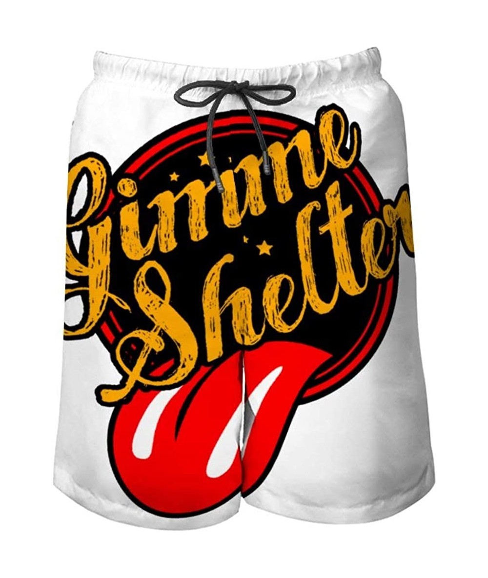 Trunks Rolling Stones2 Men's Swim Trunks Shorts Quick Dry with Pockets Mesh Lining for Beach Surfing Homewear Fitness - Color...