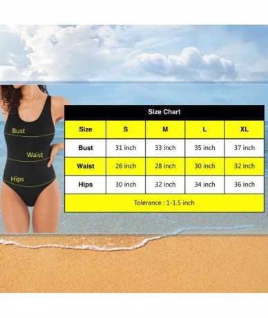 One-Pieces Vector Illustrative Portrait of Puppy Dog Women's One Piece Swimsuits Tummy Control for Water Dog S Multi 36 - C01...