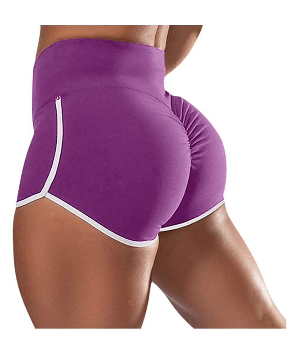 Cover-Ups Yoga Shorts for Women High Waist-Tummy Control Workout Running Athletic Compression Non See-Through Yoga Pants with...