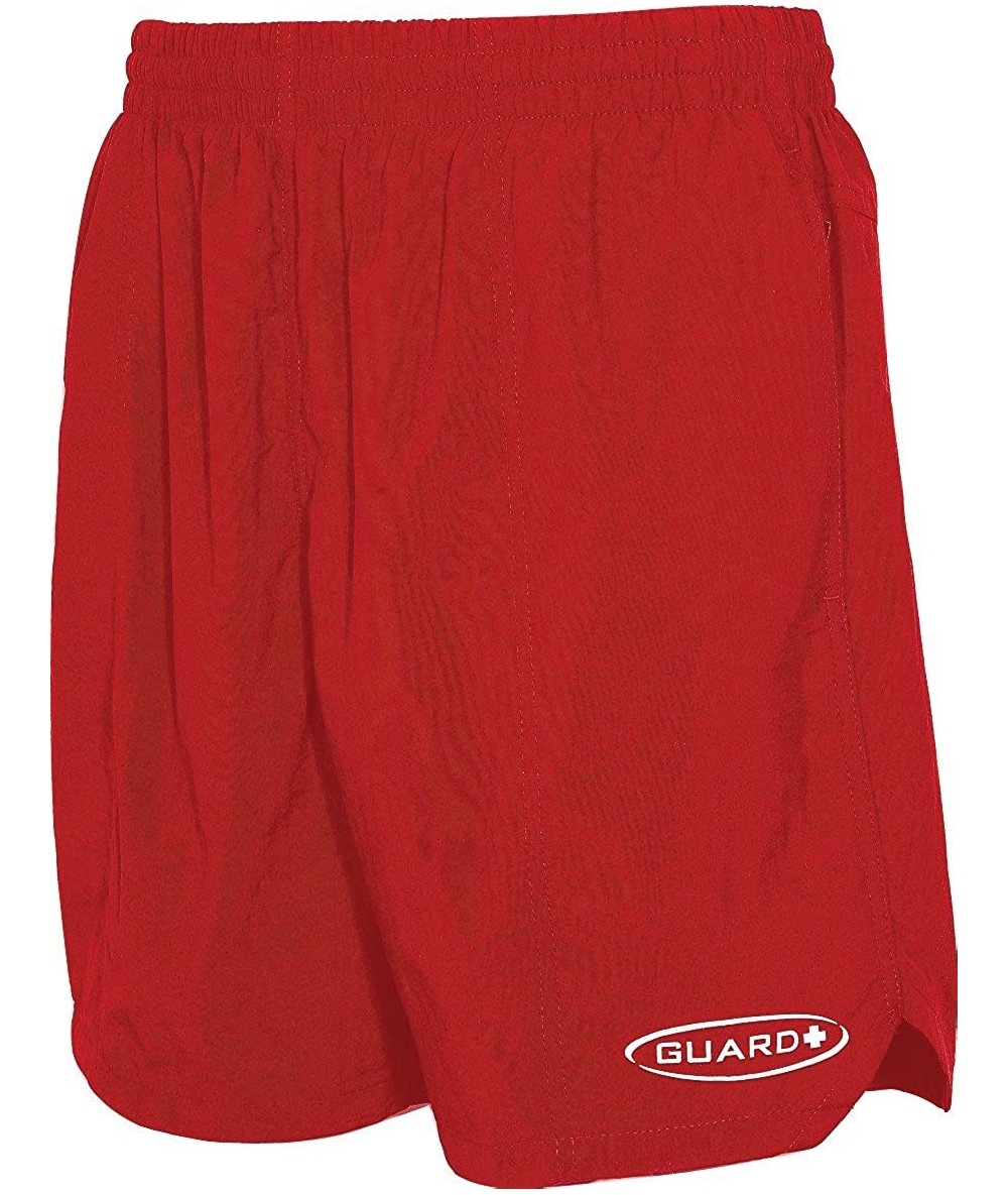 Racing Guard Deck Shorts - Red - C1111I43RY5 $26.70