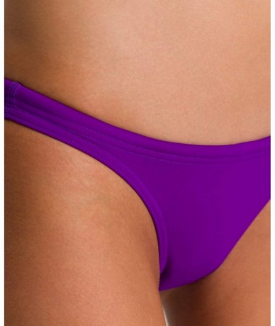 Tankinis Women's Rule Breaker Free Brief MaxLife Bikini Bottom - Mirtilla - CV18CLGI9S2 $51.36