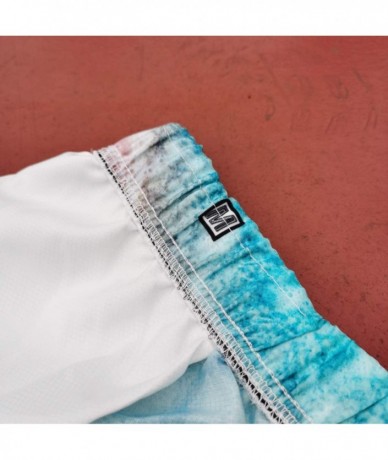 Board Shorts Men's Funny Summer Swim Trunks Quick Dry Beach Board Shorts - Wave of Ocean on Beach - C1198MU66OZ $27.62