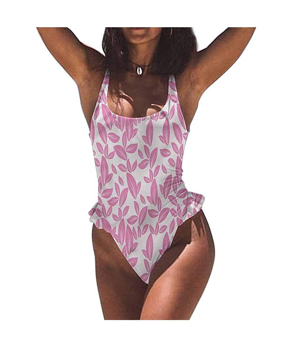 Bottoms Sexy Swimwear Floral- Baroque Roses Fits All Different Body Types - Multi 07-one-piece Swimsuit - CJ19E76AZ47 $78.49