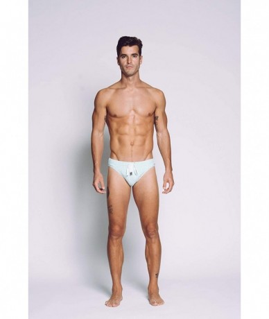 Briefs Mens Swim Brief - Green Palm Springs - CD18R4A968R $60.30