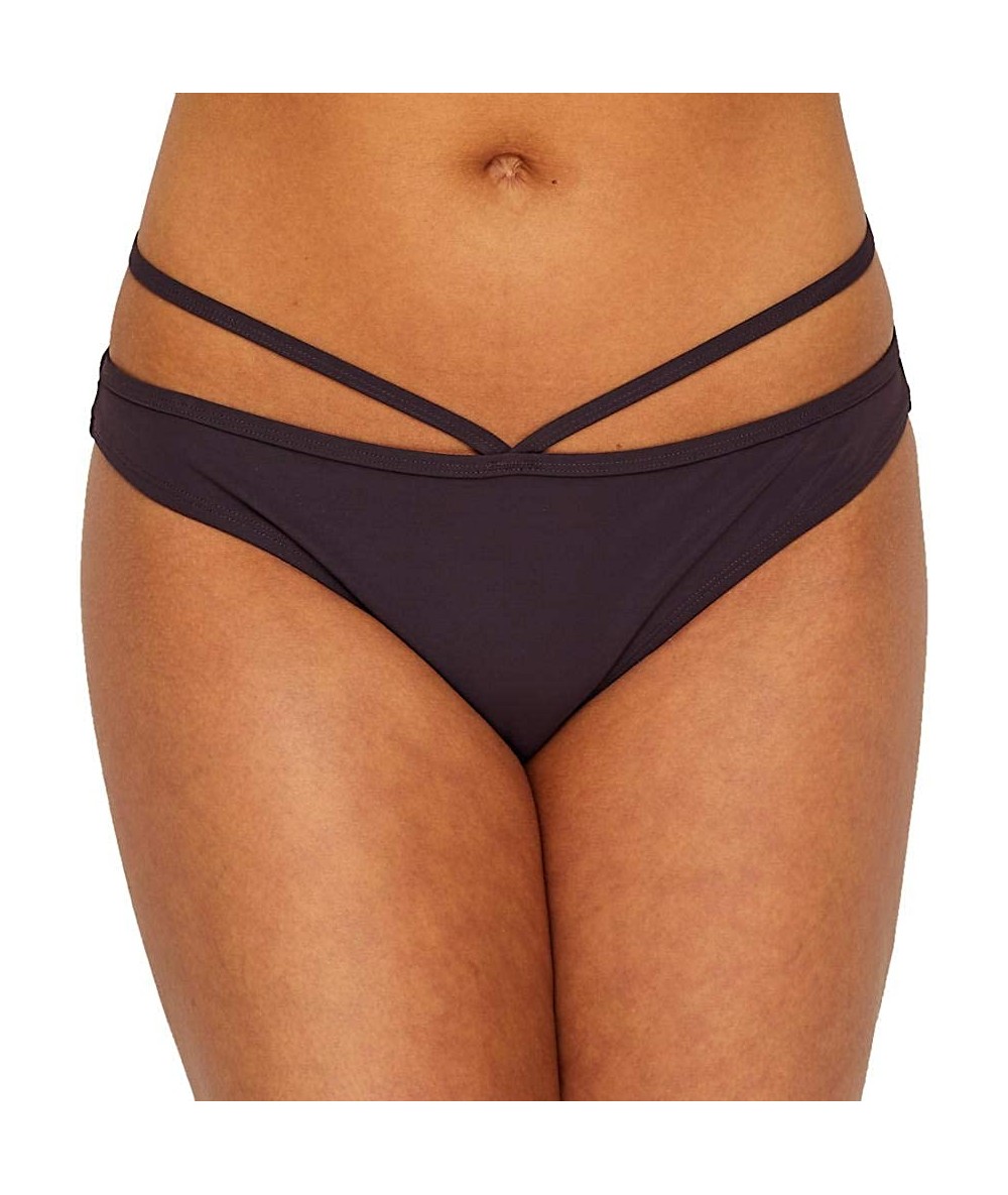 Bottoms Women's Icon Hipster Bikini Bottom - Raisin - CW18RIS8AQ6 $44.79