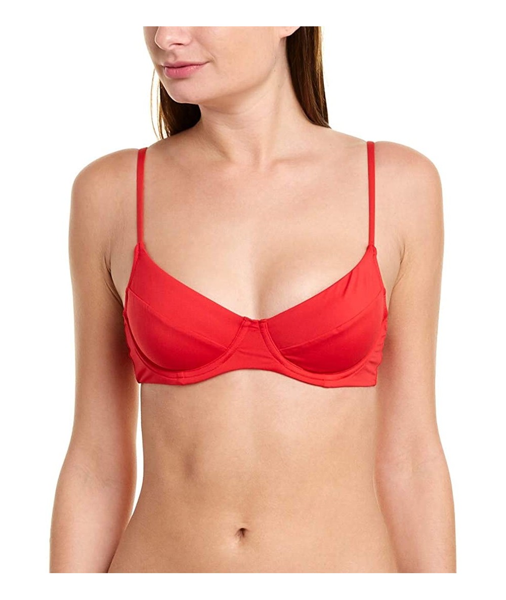 Tops Women's x We Wore What Lydia Bikini Top - Bossa Nova - C418S3D8LEU $62.65