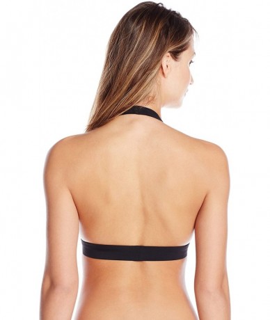 Tops Women's Cross Halter Top - Black - CO11R97RU1B $73.41