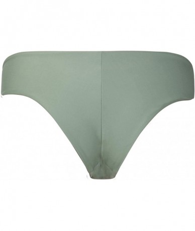 Bottoms Women's Quick Dry Hipster Bikini Bottom - Silver Pine - CD18AQQ307K $53.48