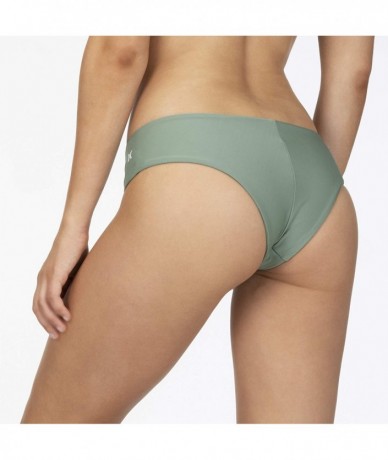 Bottoms Women's Quick Dry Hipster Bikini Bottom - Silver Pine - CD18AQQ307K $53.48