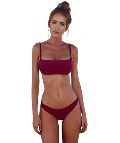 Sets Big Women's Swimwear WEUIE Women's Striped Bikini Beachwear Swimsuit Push-up Swimwear - Z08 - CR18TSGU4X5 $23.38