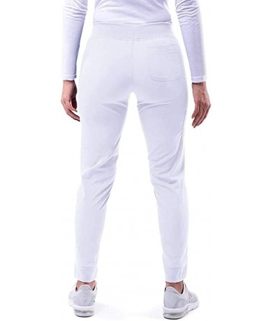 Sets Women Skinny Pocket Pants High Waist Stretch Slim Pencil Trousers - White - CW198R0UDIX $38.91