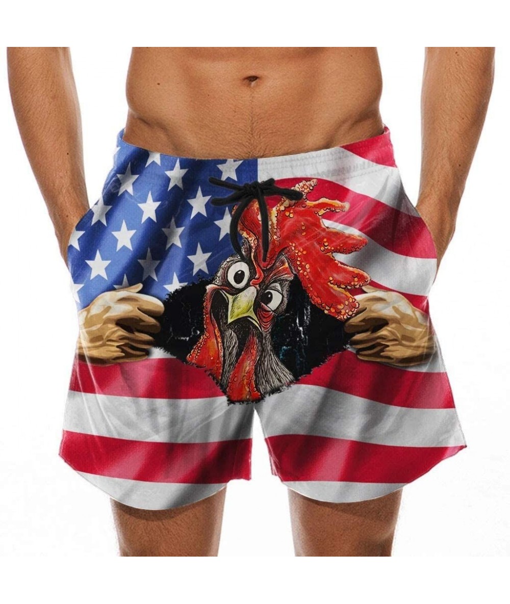 Board Shorts Mens Drawstring Swim Trunks Funny Quick Dry Beach Trouser Swimming Shorts Stop Staring at My Cock!!! - Red2 - CX...