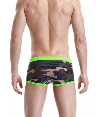 Trunks Men's Camouflage Printed Shorts Swim Trunks Quick Dry Beach Surfing Swimming - CU18QMLZEDY $27.88