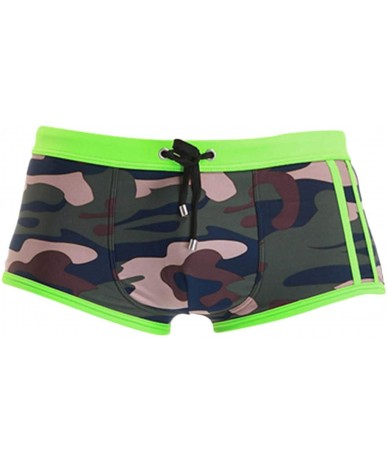 Trunks Men's Camouflage Printed Shorts Swim Trunks Quick Dry Beach Surfing Swimming - CU18QMLZEDY $27.88