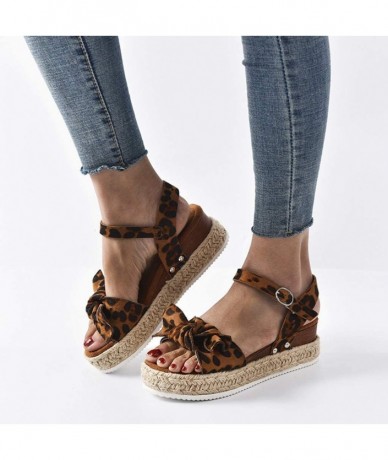 One-Pieces Wedge Sandals for Women Wide-2020 Fashion Wedge Ankle Buckle Sandals Summer Beach Sandals Open Toe Espadrille Plat...