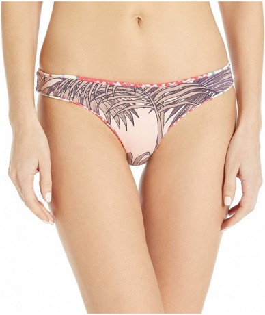 Bottoms Women's Cheeky Coverage Bikini Bottom - Jezebel Docks Red Python - C918YE7A4NE $82.27