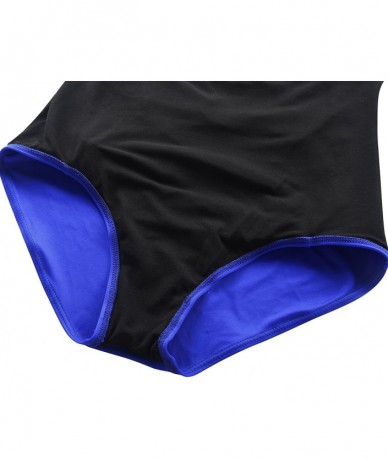 Tankinis Women's Vintage High Waisted Bikini Bottom Shirred Tankini Briefs - Royal Blue1 - CM18GG9MNLK $27.37