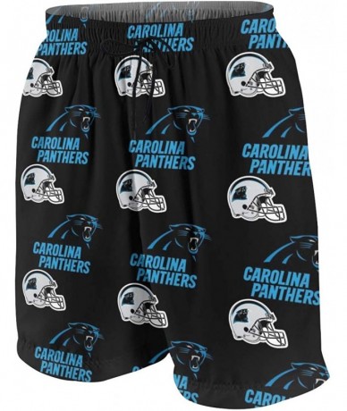 Board Shorts Men Boys Sports Team Quick Dry Board Shorts Swim Trunks Beach Shorts Board Shorts - Carolina Panthers - C219DNTL...