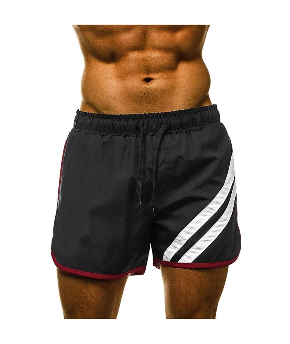 Board Shorts Mens Shorts Summer Trunks Quick Dry Beach Surfing Running Swimming Pants Camouflage Board Trunks Elastic Shorts ...