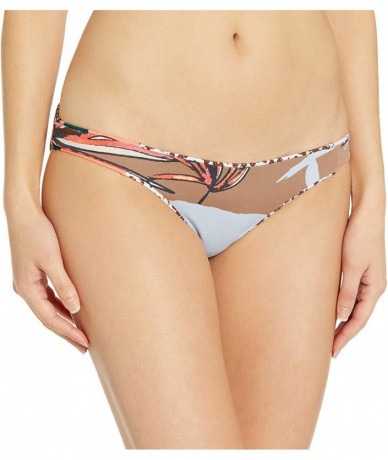 Bottoms Women's Flirt Reversible Signature Cut Bikini Bottom Swimsuit - Poppy Brown Python - CU18YUDC78R $74.51