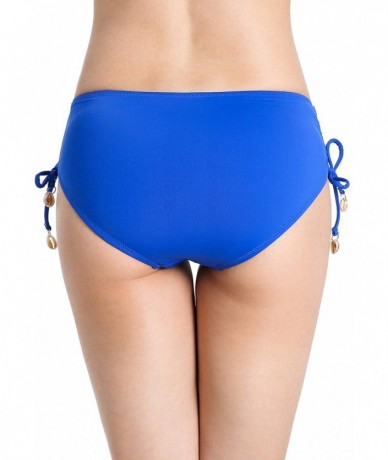 Tankinis Bikini Bottoms with Side Ties- Adjustable Swimwear for Women- Bathing Suits Swimsuits Bottom - Blue - CS194TT5R35 $2...