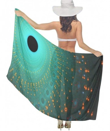 Cover-Ups Women Fashion Shawl Wrap Summer Vacation Beach Towels Swimsuit Cover Up - Spiral Tie Dye - C8190TT68WM $46.48